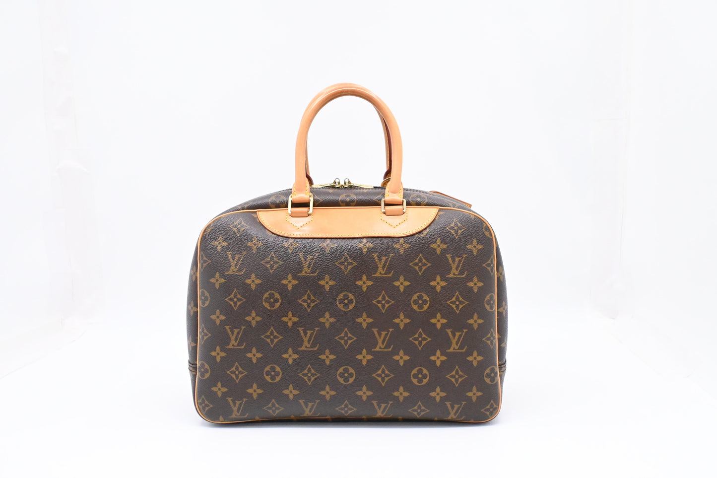 Louis Vuitton Deauville Monogram Canvas Handbag Canvas 6