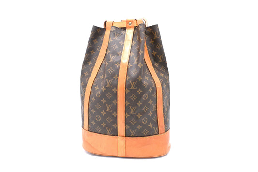 Louis Vuitton Randonnee Monogram GM Canvas Handbag In Monof