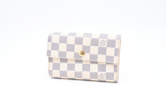 Louis Vuitton Alexandra Azur Monogram Damier Canvas Wallet Case
