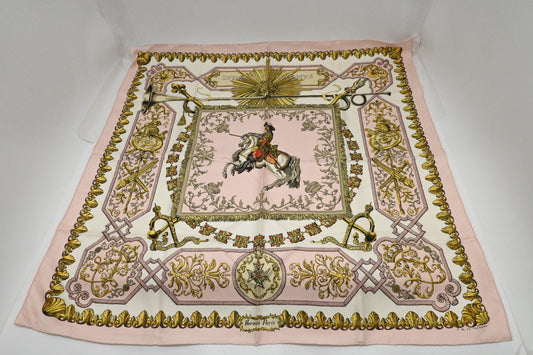 Hermes 'Ludovicus Magnus' Carre In Silk Handbag Pink Travel Bag