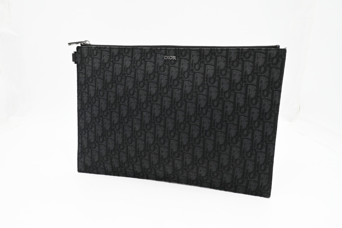 Dior Clutch In Oblique Handbag Canvas Black Clutch Bag