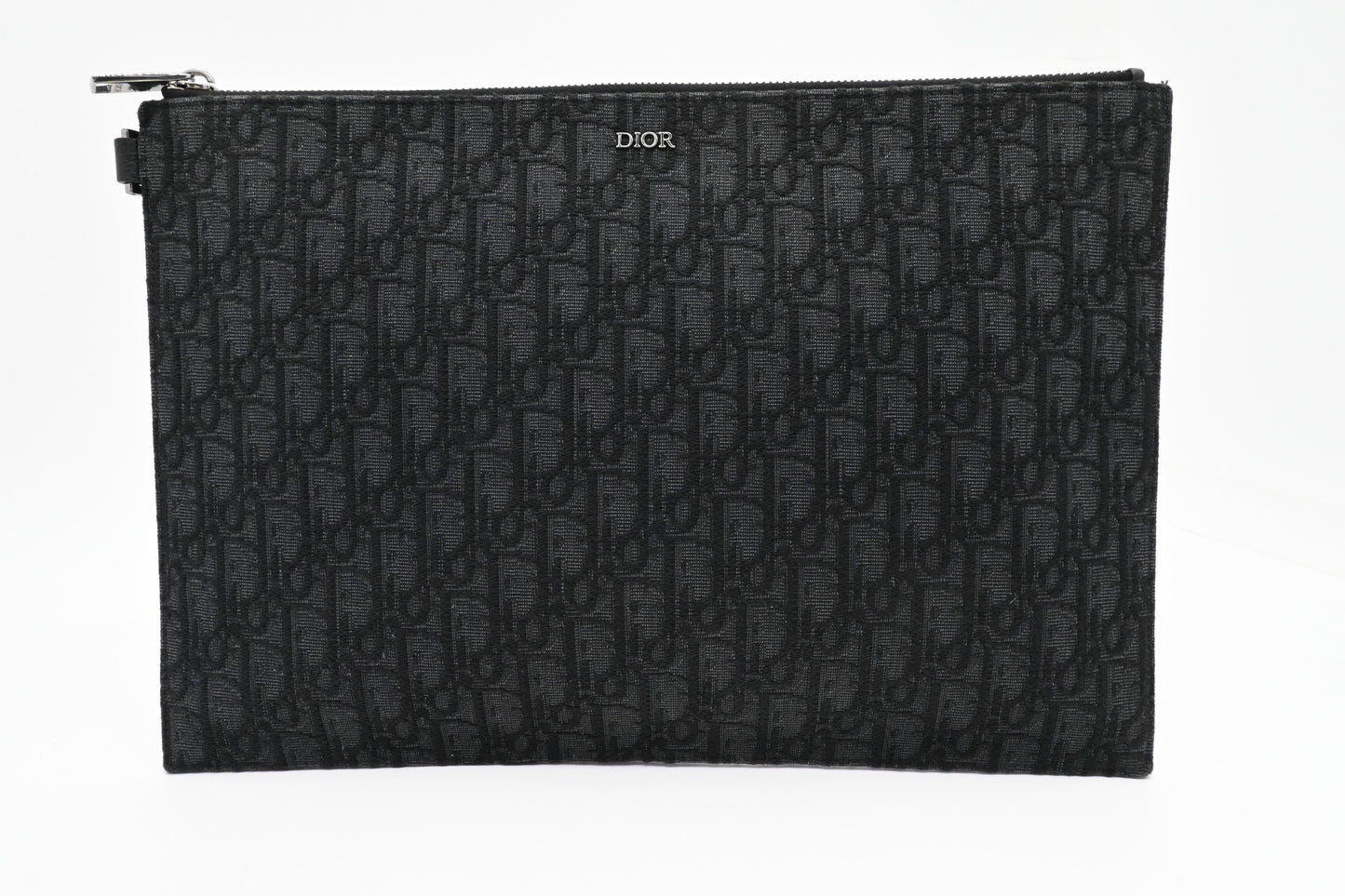 Dior Clutch In Oblique Handbag Canvas Black Clutch Bag