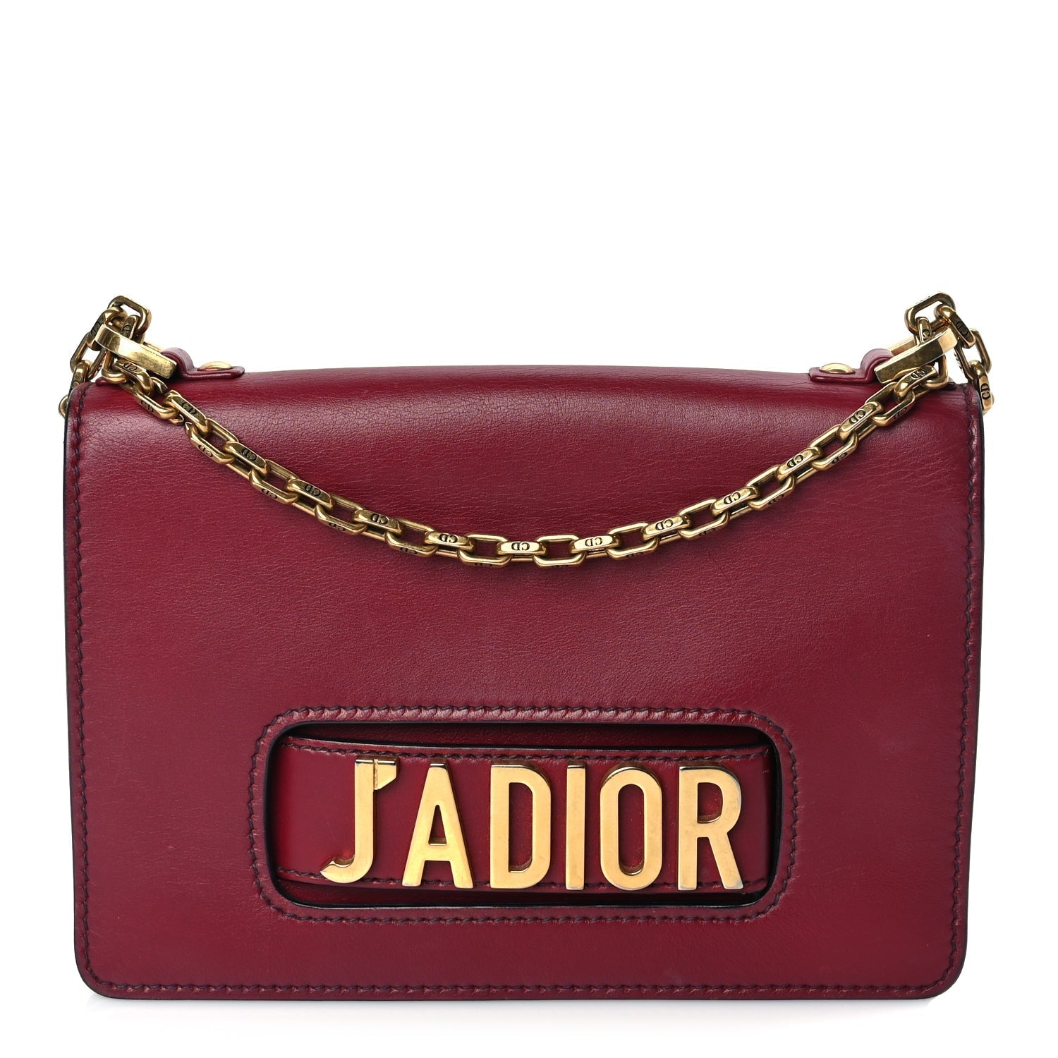 Dior Handbag Christian Calfskin J'A Bag Leather Red Chain Shoulder Bag