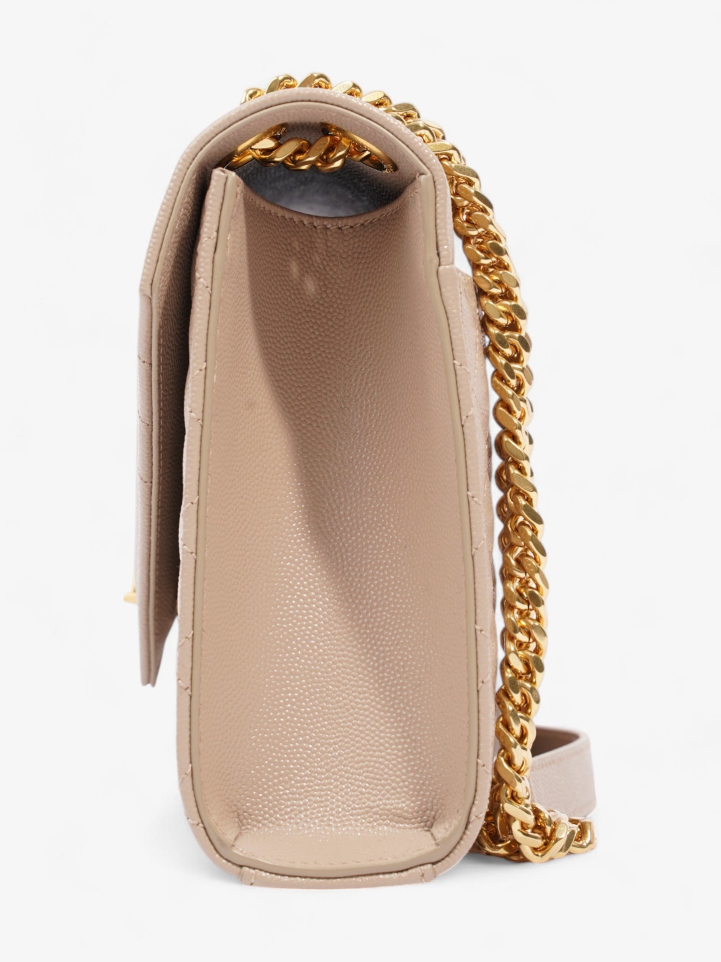 YSL Saint Laurent Envelope Shoulder Bag Leather Monogram Matelasse