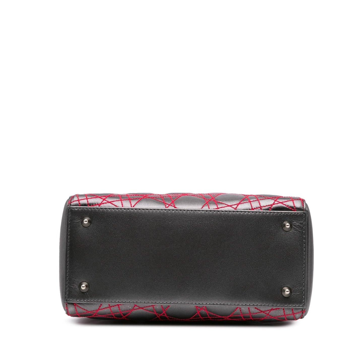 Dior Anselm Reyle Metallic Cannage Lady Satchel Bag Lambskin Medium