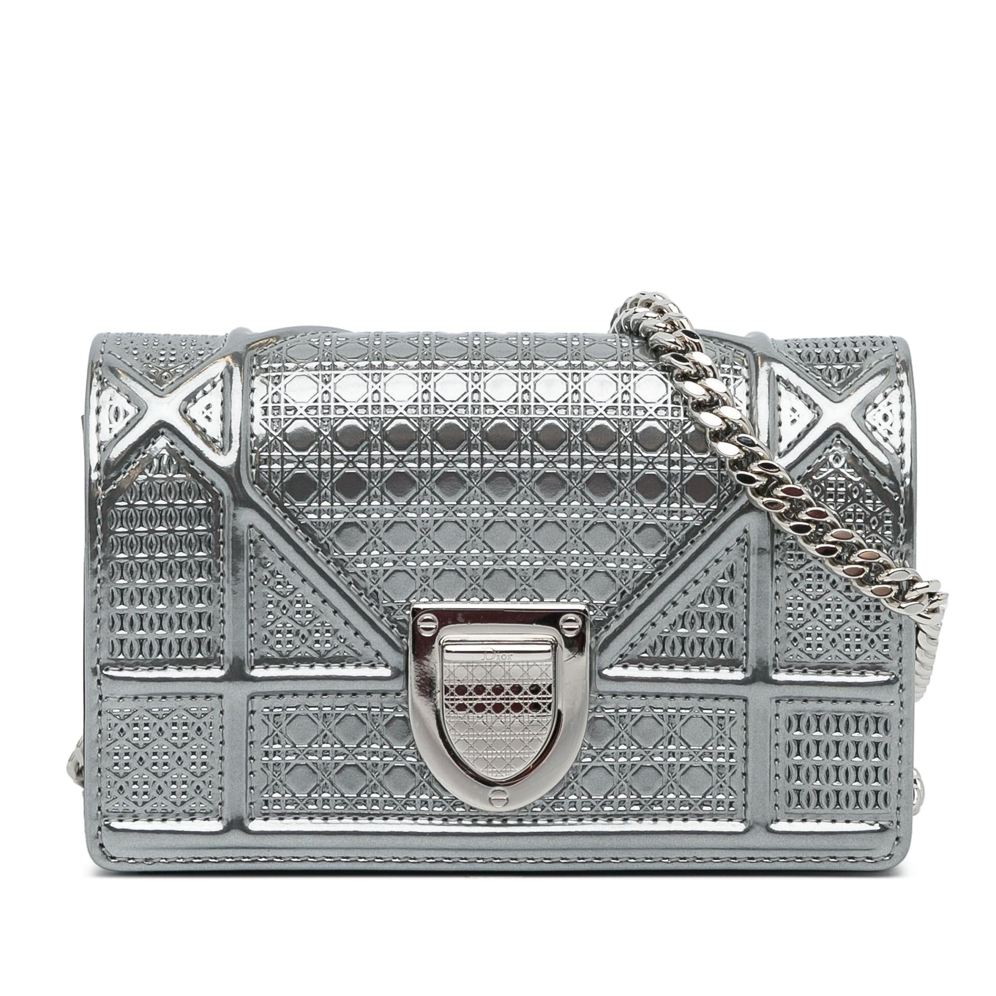 Dior Microcannage ama Crossbody Bag Shg Wepvth Patent Baby
