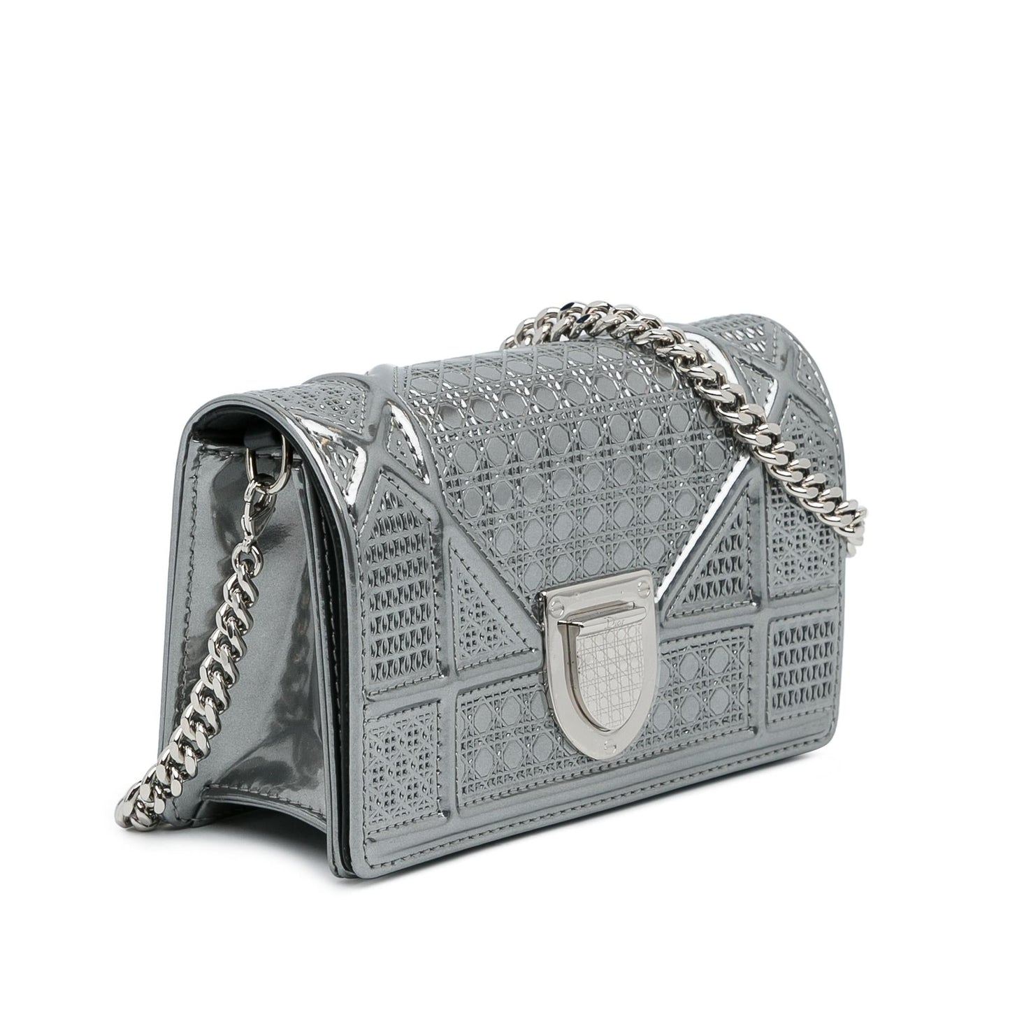 Dior Microcannage ama Crossbody Bag Shg Wepvth Patent Baby