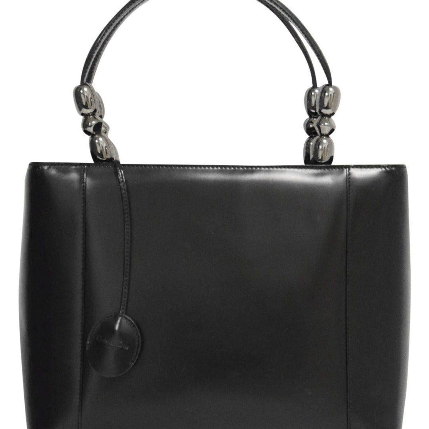 Dior Chrome Beaded Malice Tote Handbag Black Tote Bag