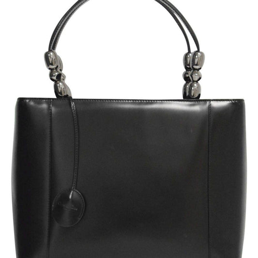 Dior Chrome Beaded Malice Tote Handbag Black Tote Bag