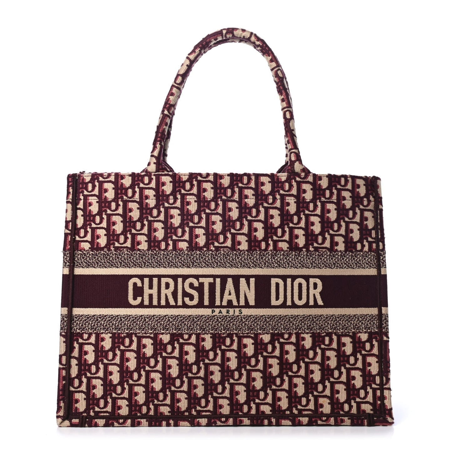 Dior Book Tote Burgundy Handbag Tote Bag