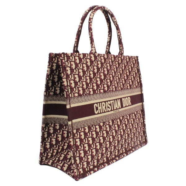 Dior Book Tote Burgundy Handbag Tote Bag