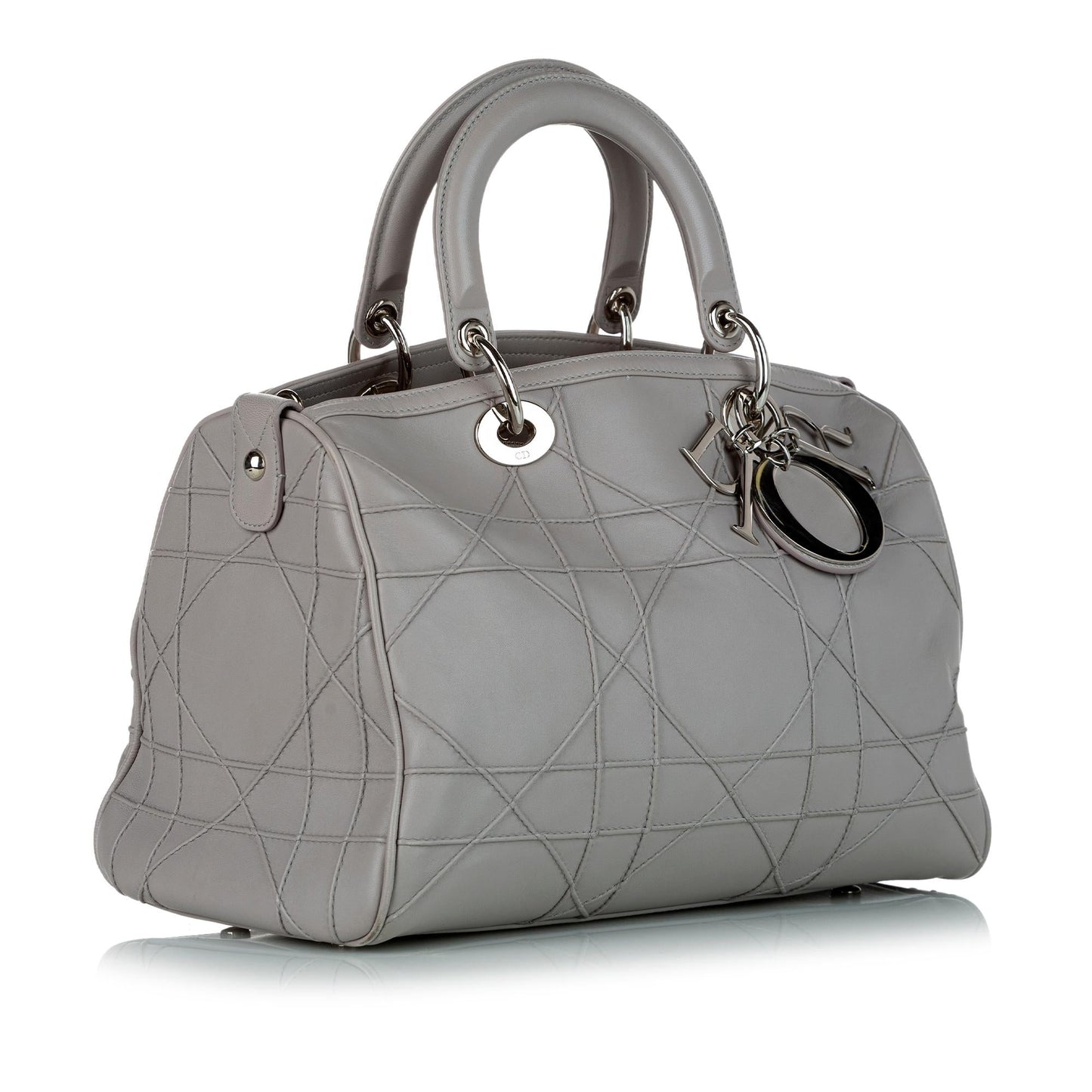 Dior Cannage Granville Satchel Shg Leather Satchel Bag