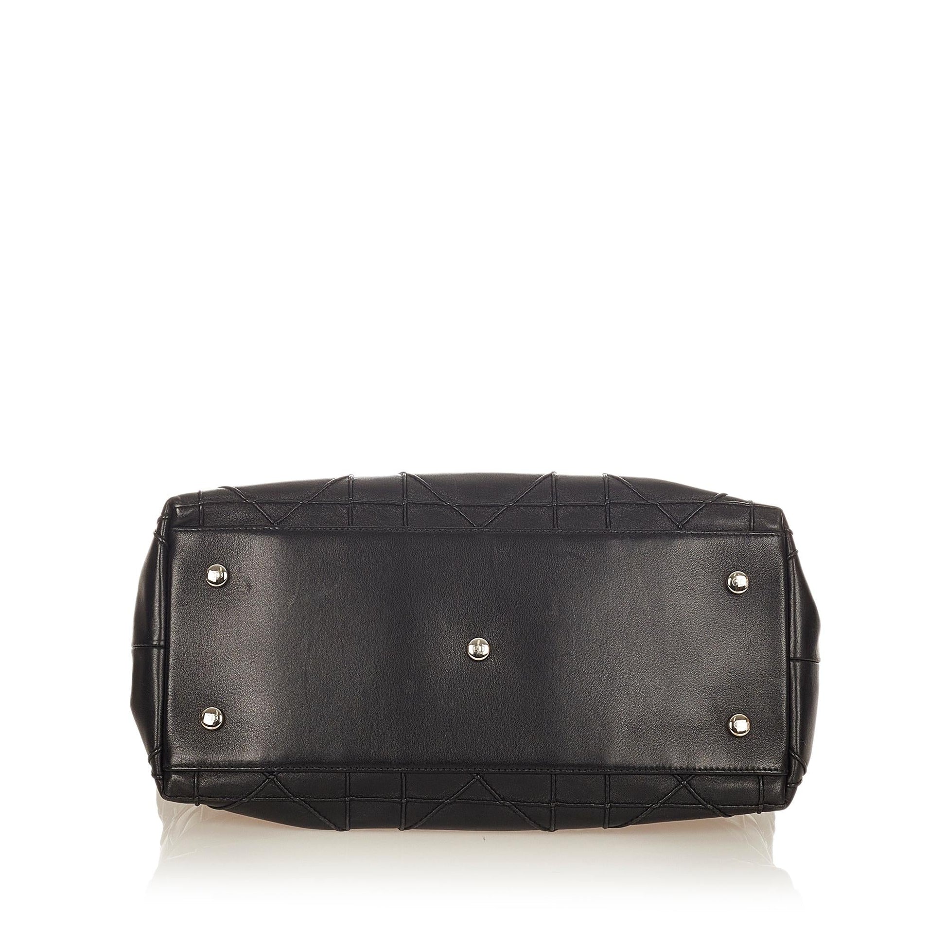 Dior Cannage Granville Satchel Shg Leather Satchel Bag Satchel Shg 24673