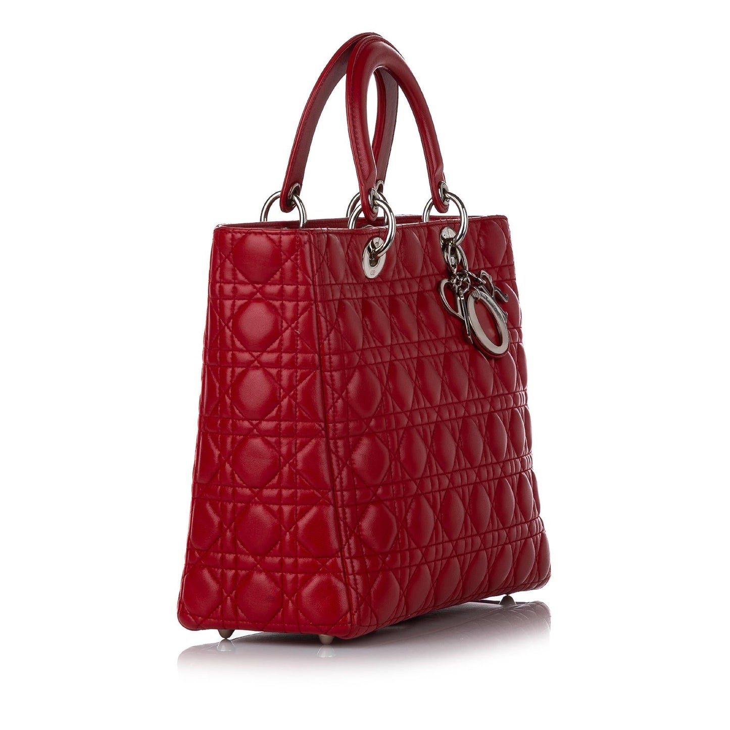 Dior Cannage Lady Satchel Shg Leather Lambskin Satchel Bag