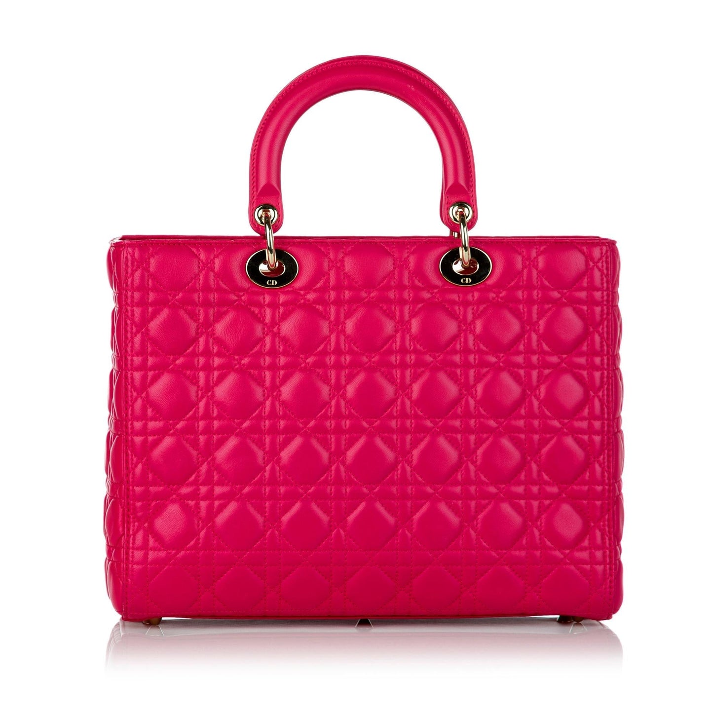 Dior Cannage Lady Satchel Shg Leather Satchel Bag