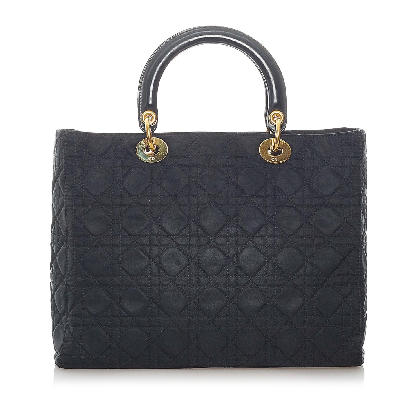 Dior Cannage Lady Satchel Shg Nylon Satchel Bag