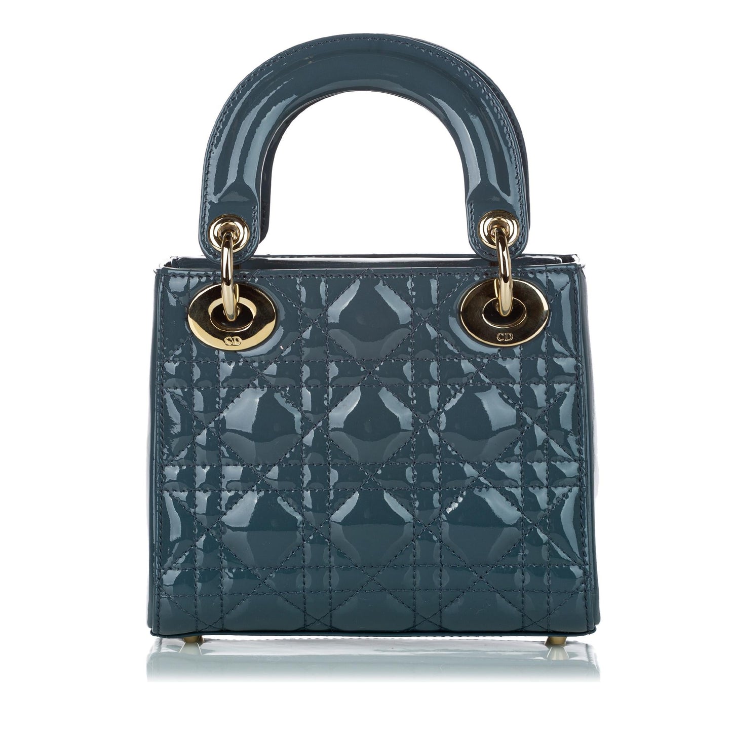 Dior Cannage Lady Satchel Shg Leather Patent Satchel Bag Satchel Shg 30911