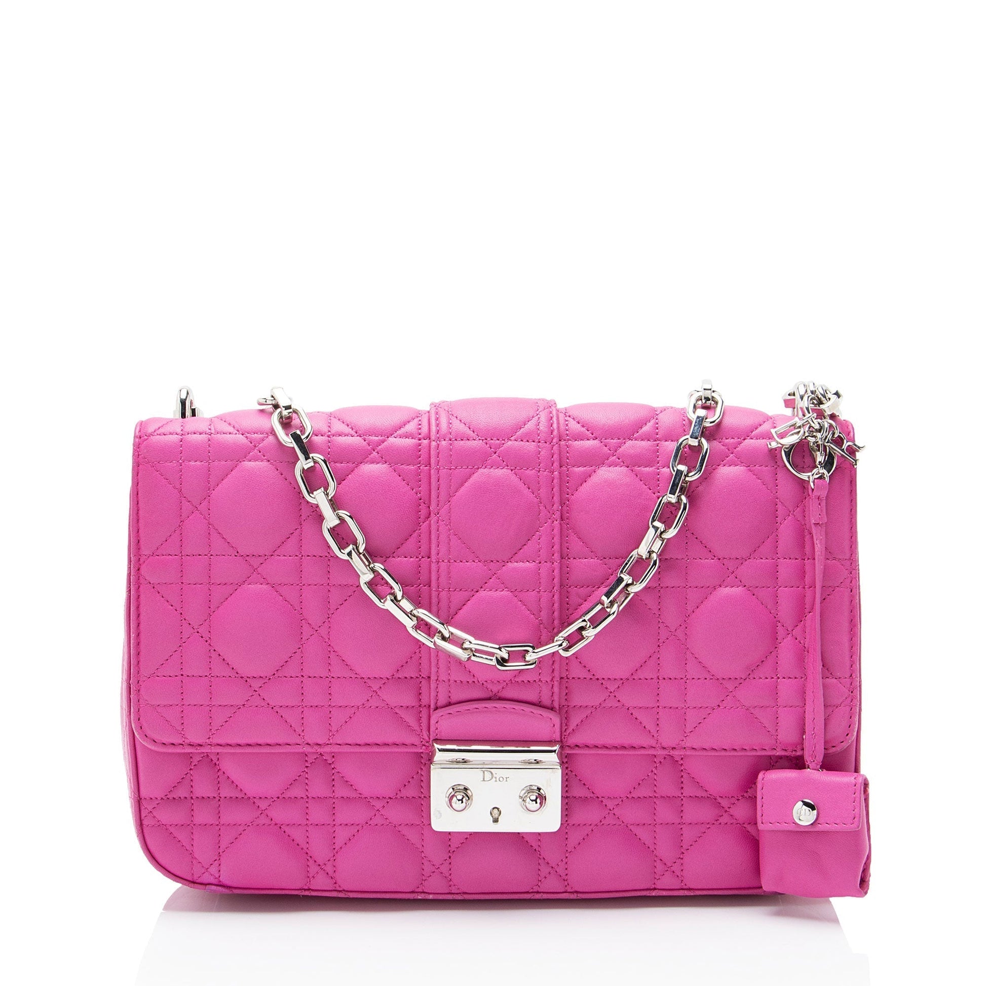 Dior Cannage Miss Promenade Bag Lambskin Medium Flap Shoulder Bag