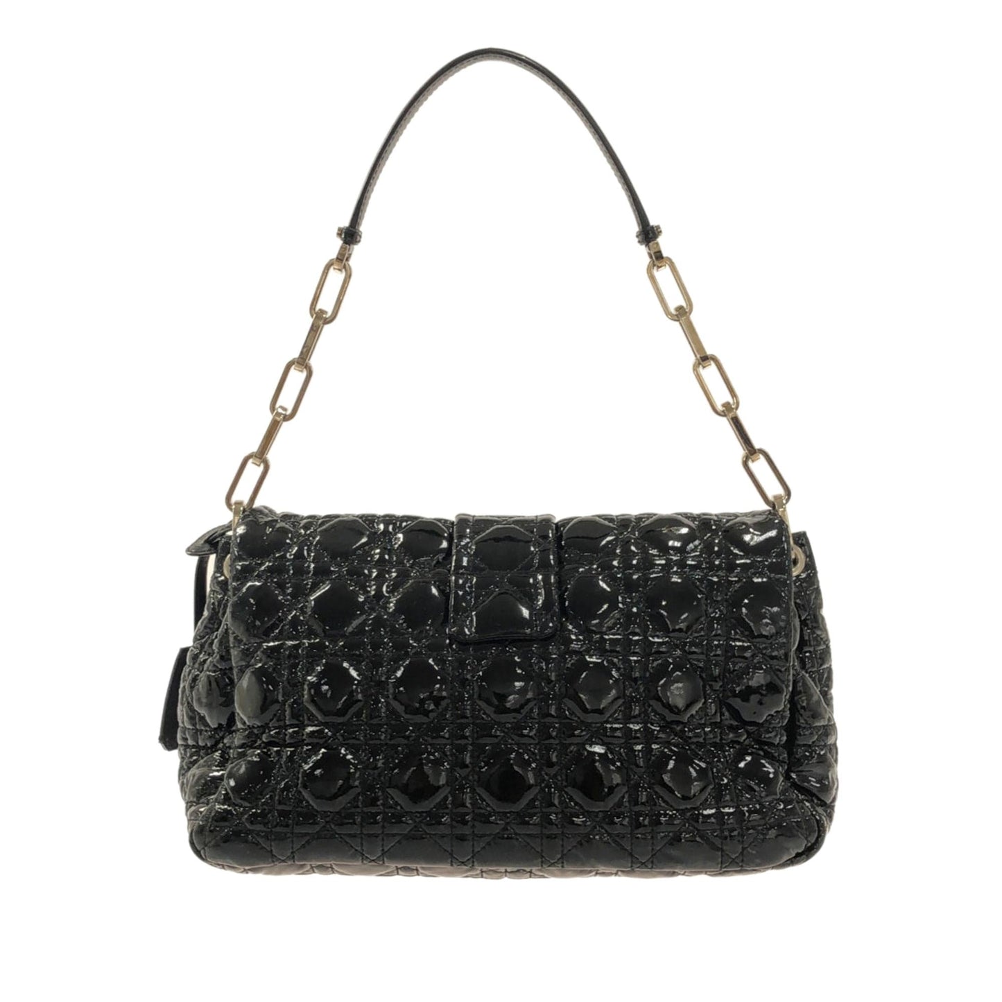 Dior Cannage New Lock Bag Shg X1Xdnr Leather Patent Flap Shoulder Bag