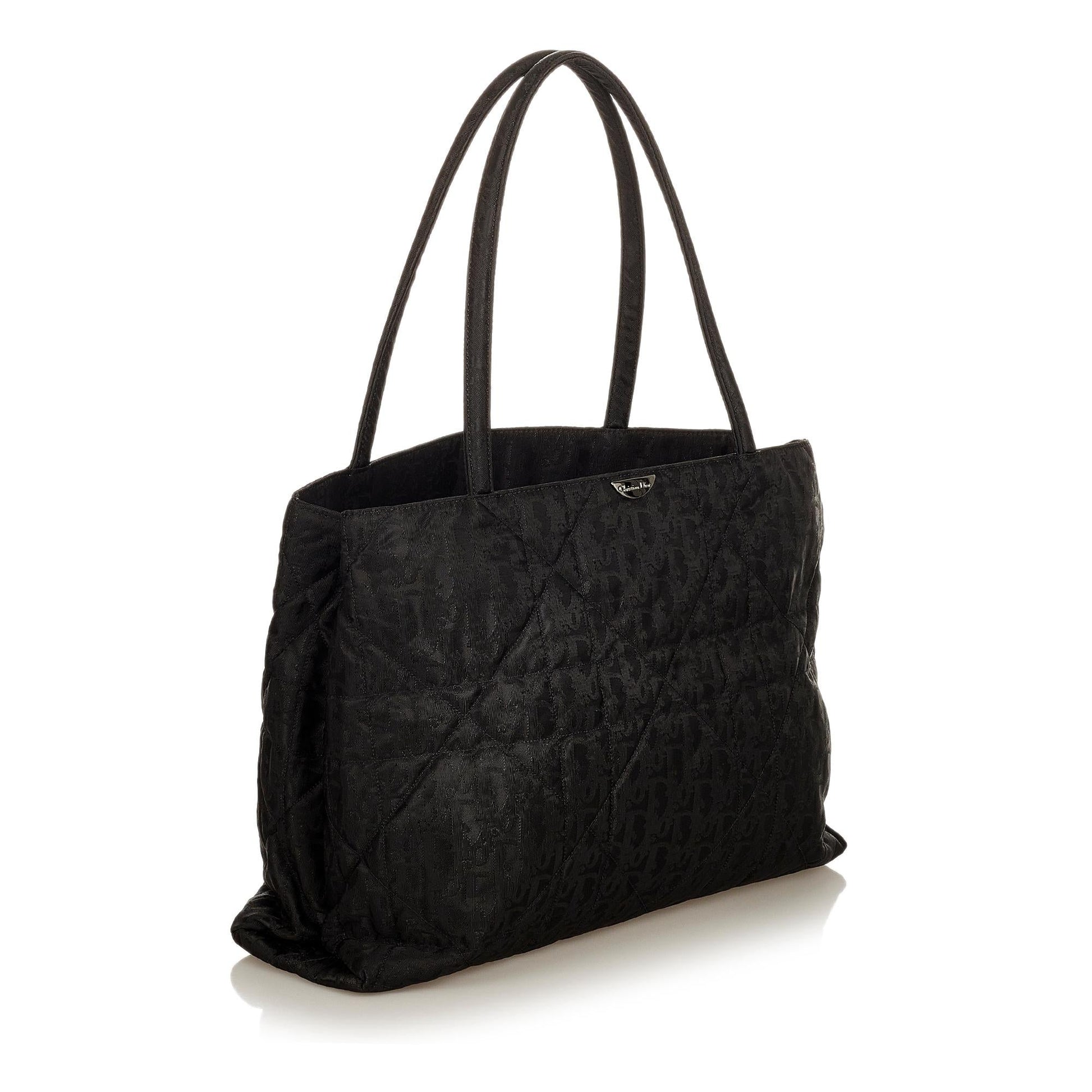 Dior Cannage Handbag Shg Nylon Satchel Bag