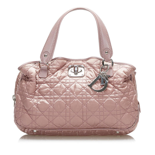 Dior Cannage Handbag Shg Nylon Satchel Bag Handbag Shg 36130