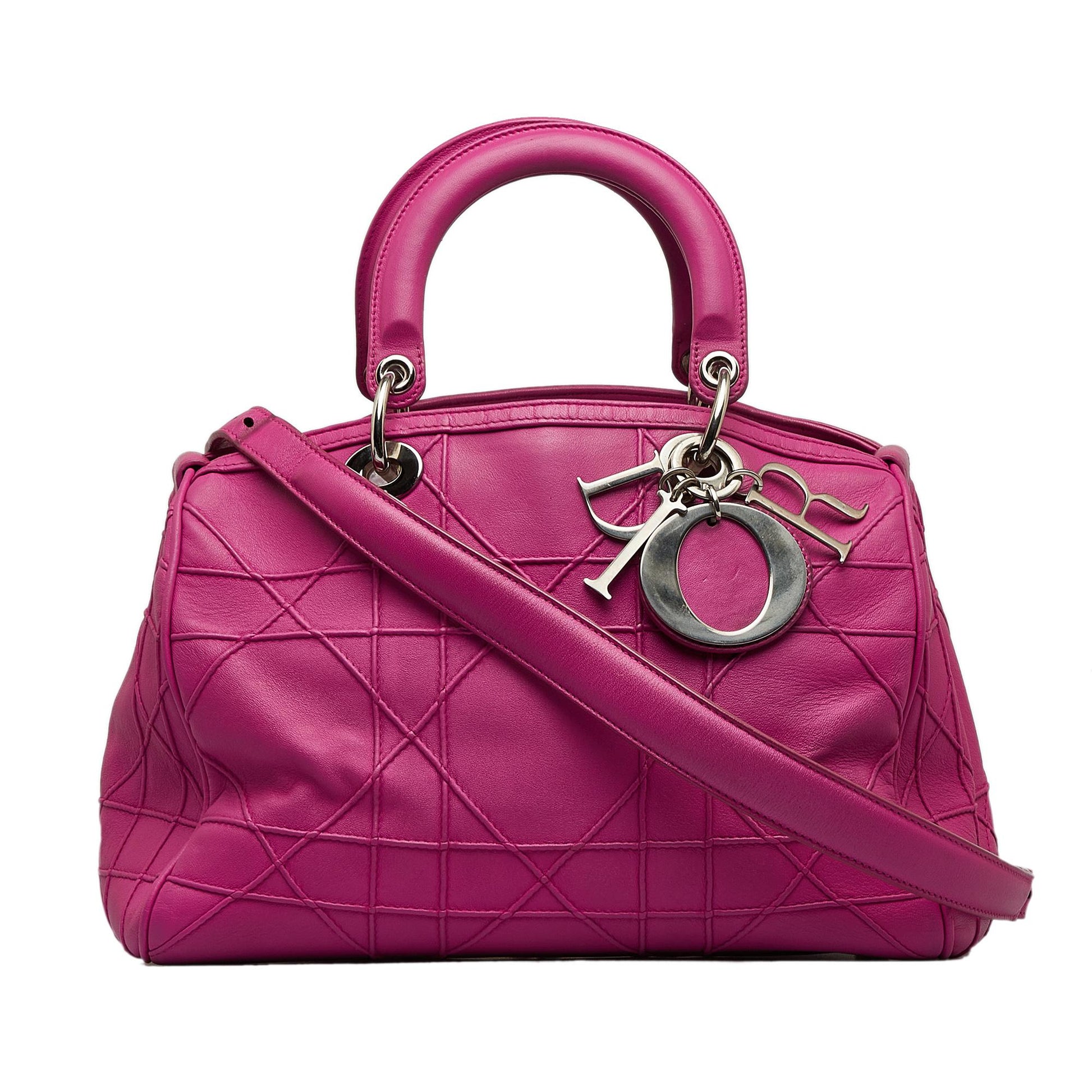 Dior Cannage Polochon Granville Shg 26Vckn Satchel Bag