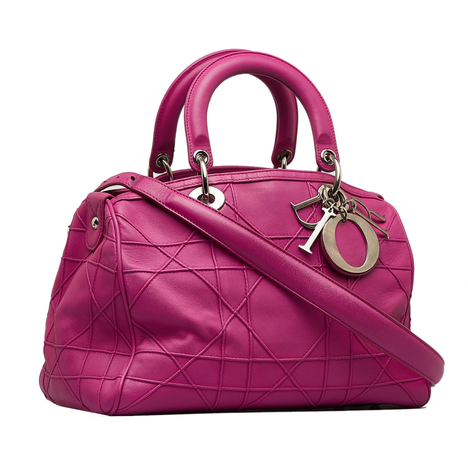 Dior Cannage Polochon Granville Shg 26Vckn Satchel Bag