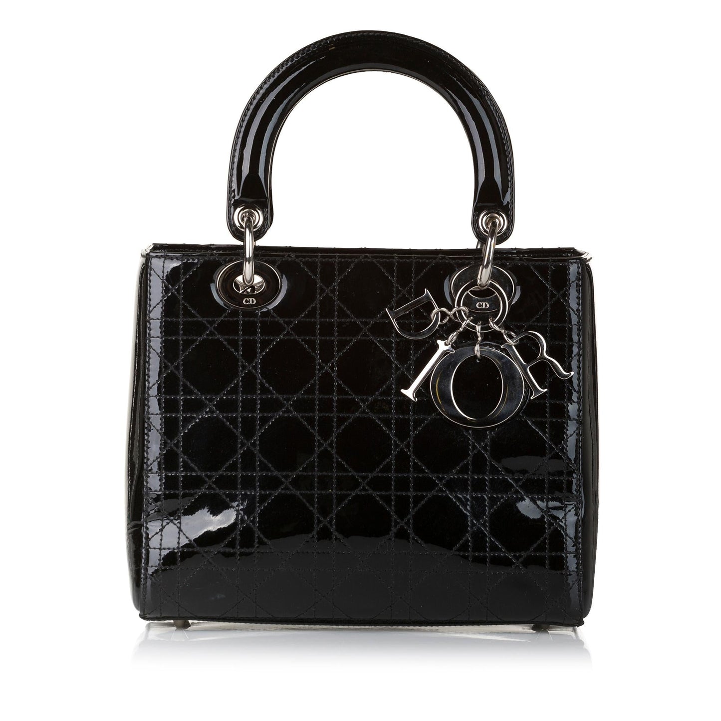 Dior Cannage Stitch Lady Handbag Shg A9Bh5T Leather Patent Satchel Bag