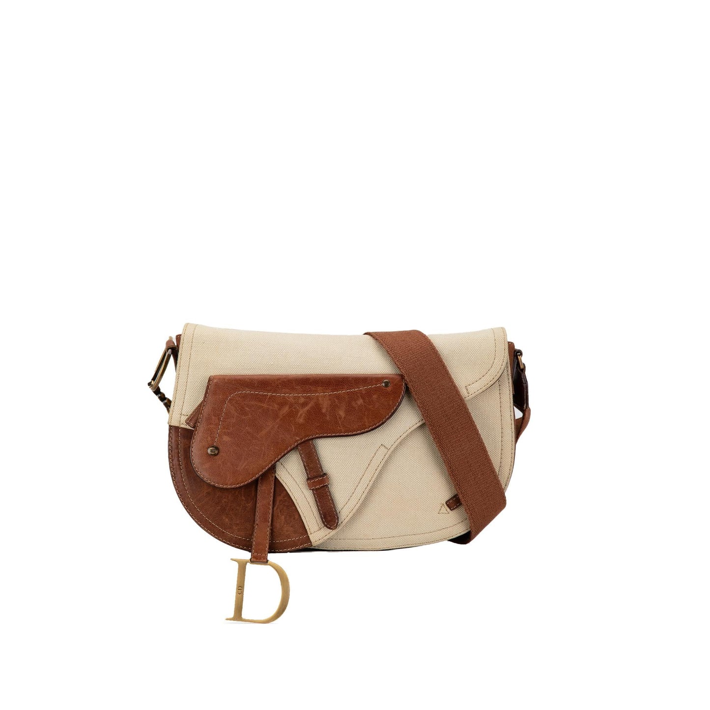 Dior Double Saddle Crossbody Shg Kr4H4A Canvas Crossbody Bag