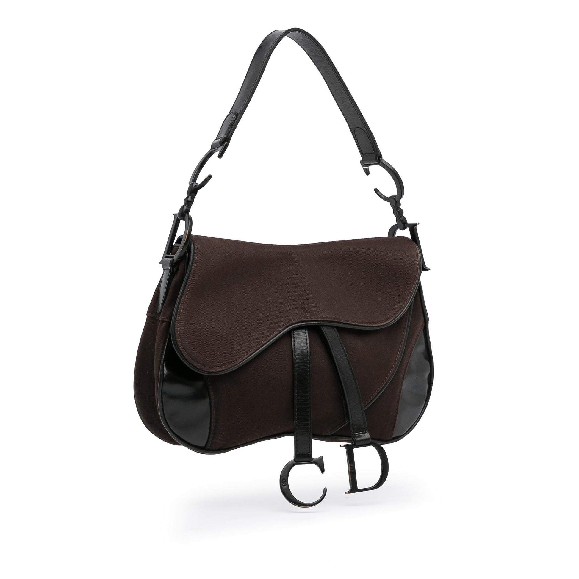 Dior Double Saddle Shg A8Egqp Shoulder Bag Canvas