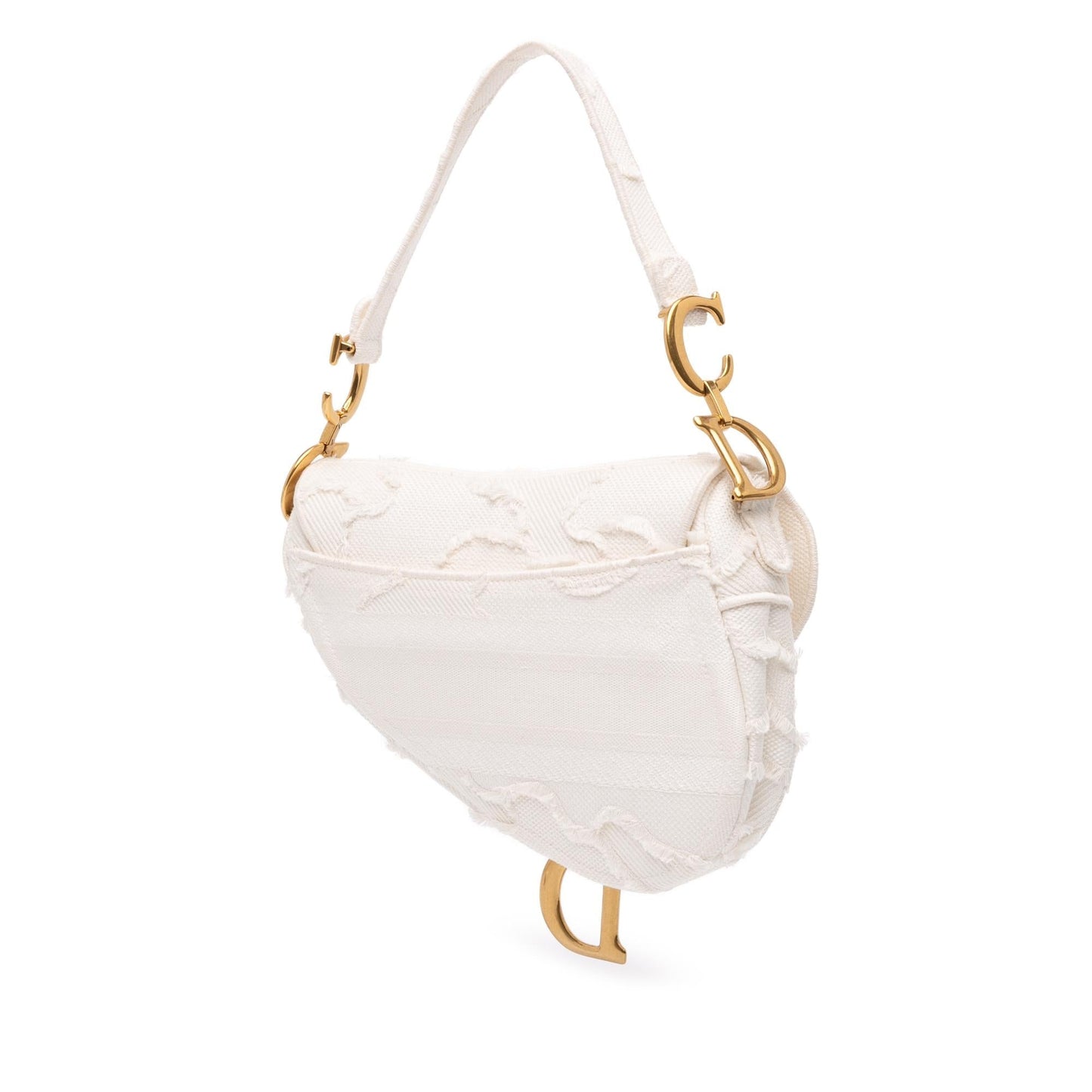 Dior Camouflage Saddle Bag Canvas Embroidered Shoulder Bag Camouflage Saddle Bag