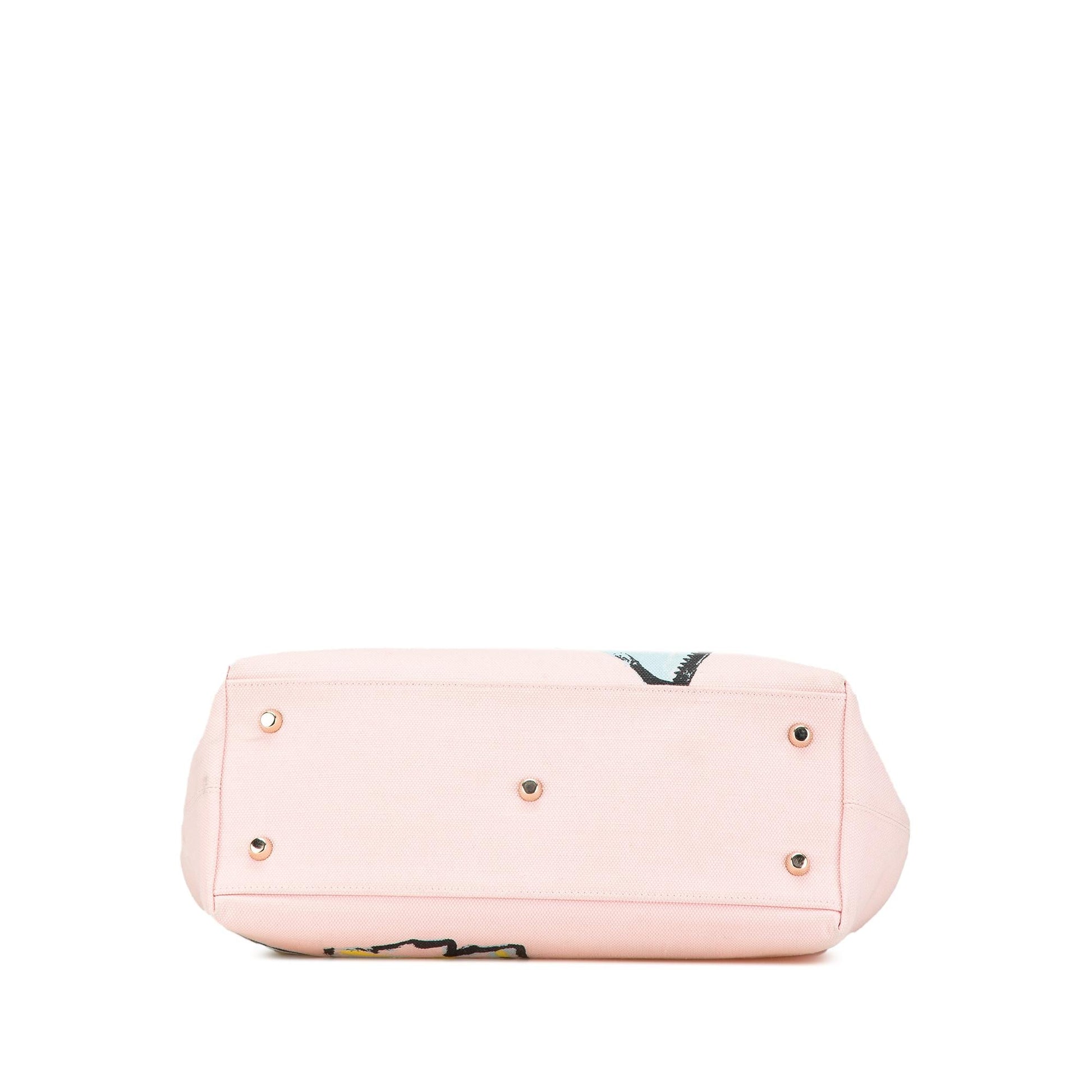Dior Floral Printed issimo Satchel Canvas Satchel Bag