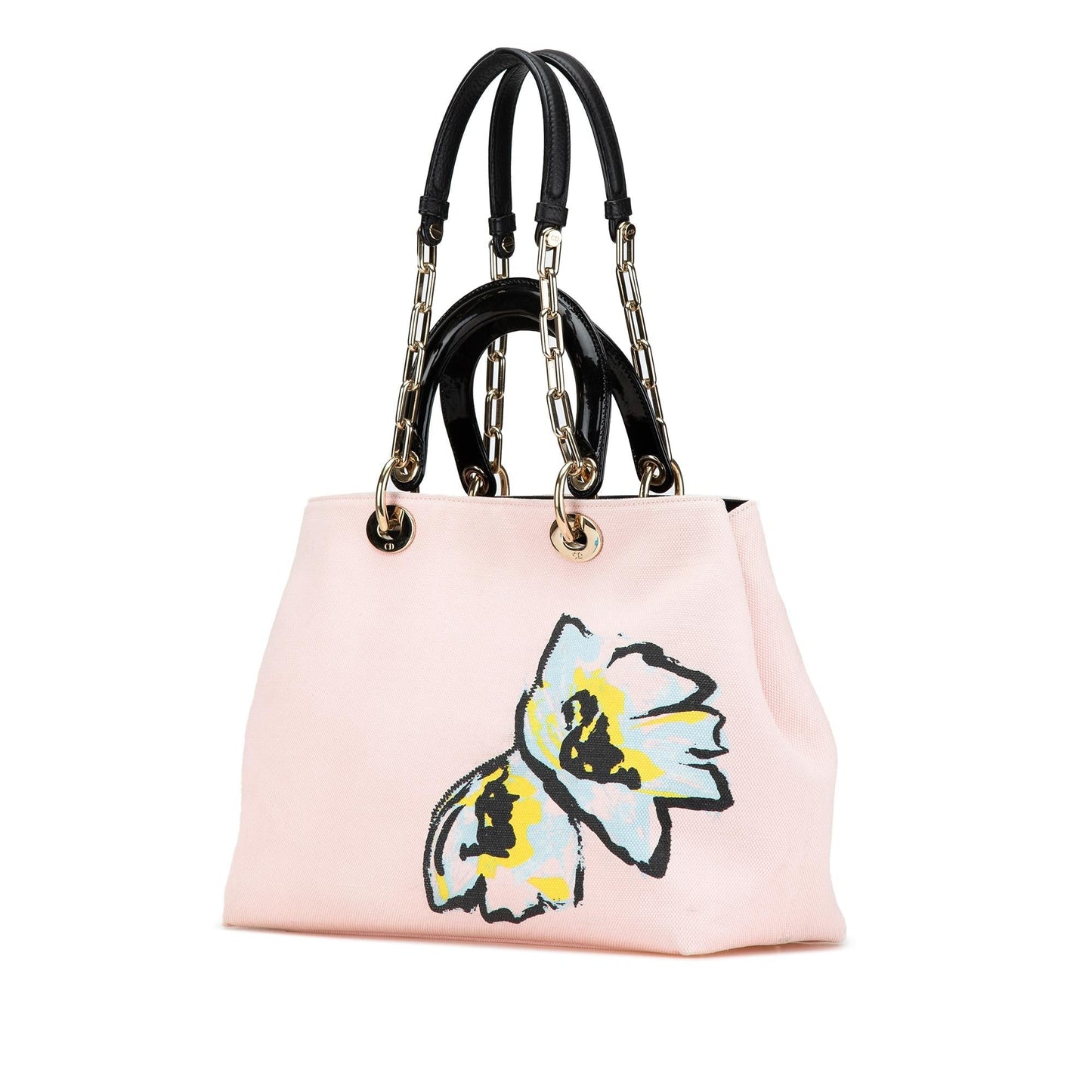 Dior Floral Printed issimo Satchel Canvas Satchel Bag