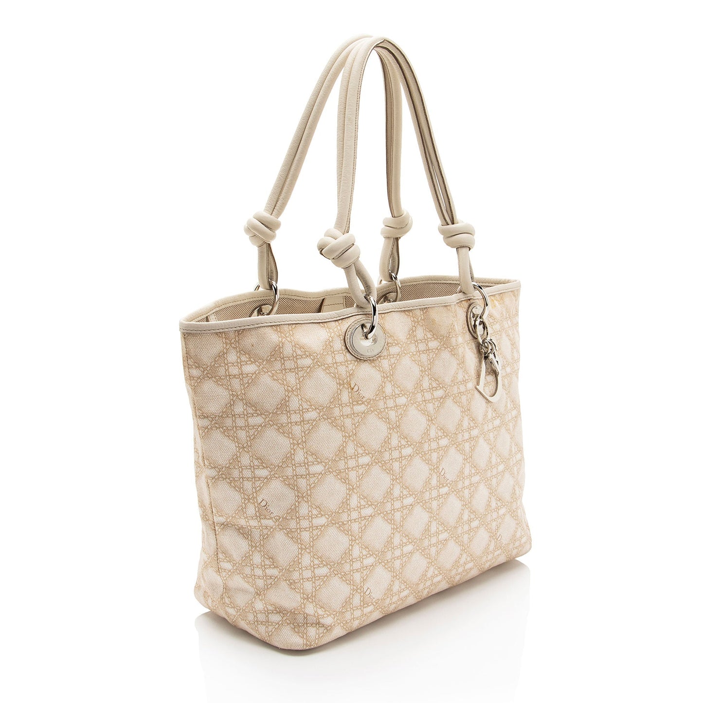 Dior Knot Cherie Shopping Tote Shf 87Qxej Canvas Tote Bag