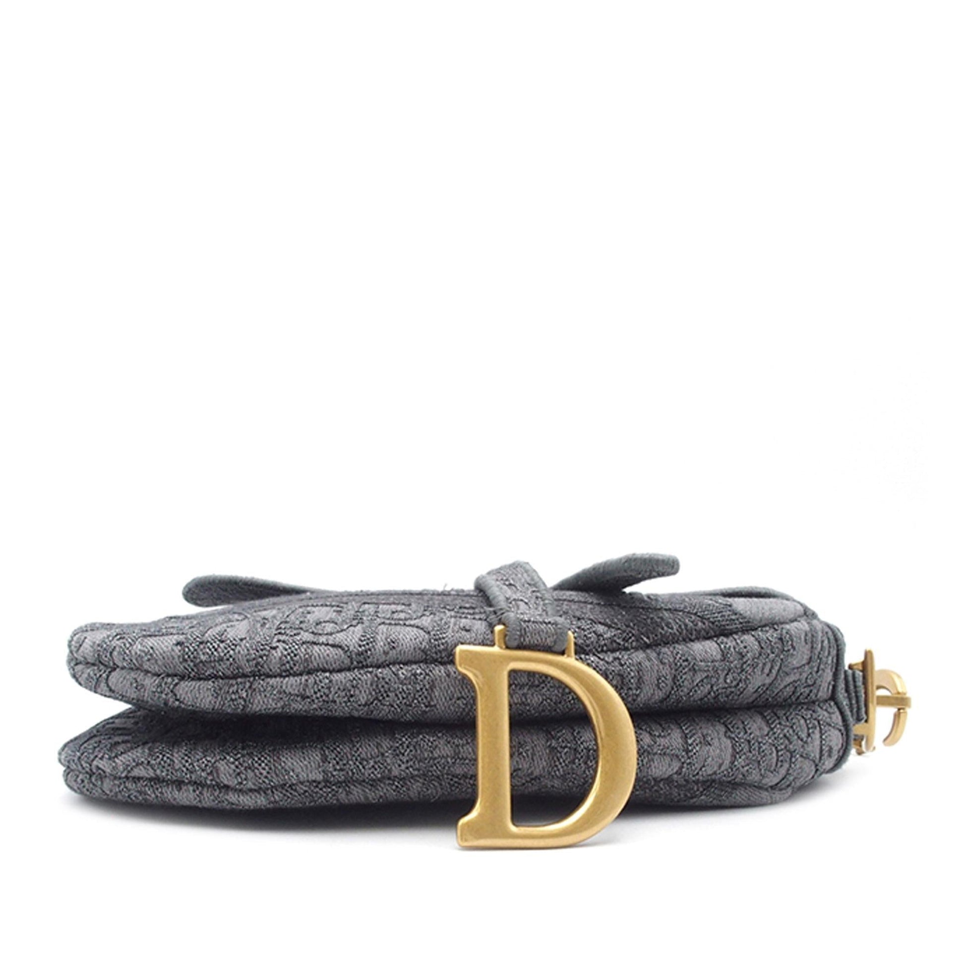 Dior Classic Oblique Saddle Bag Shg B83Oth Canvas Embroidered Shoulder Bag