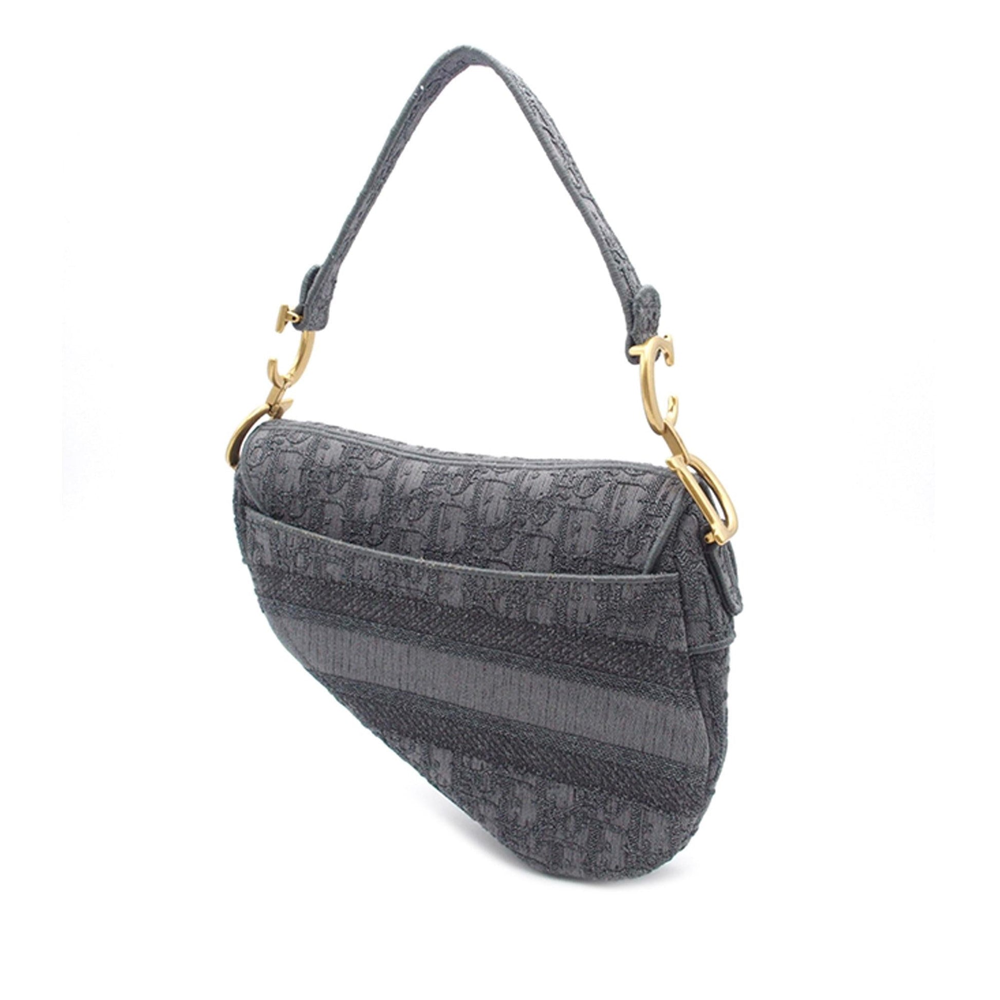 Dior Classic Oblique Saddle Bag Shg B83Oth Canvas Embroidered Shoulder Bag