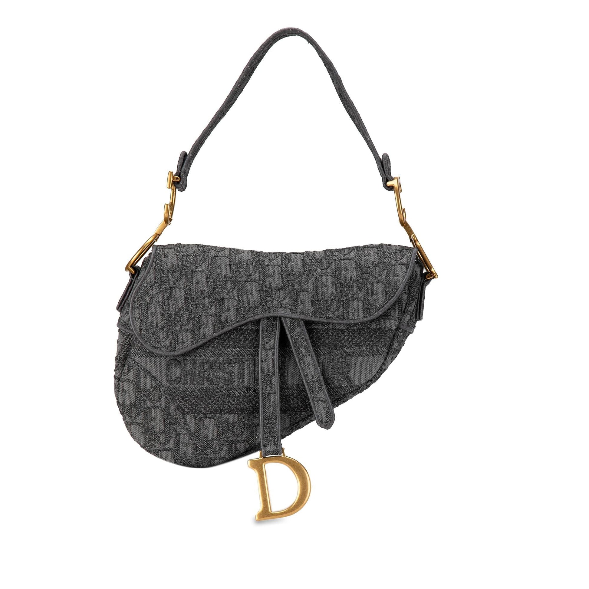 Dior Classic Oblique Saddle Bag Shg 4Ubyc7 Canvas Embroidered Shoulder Bag