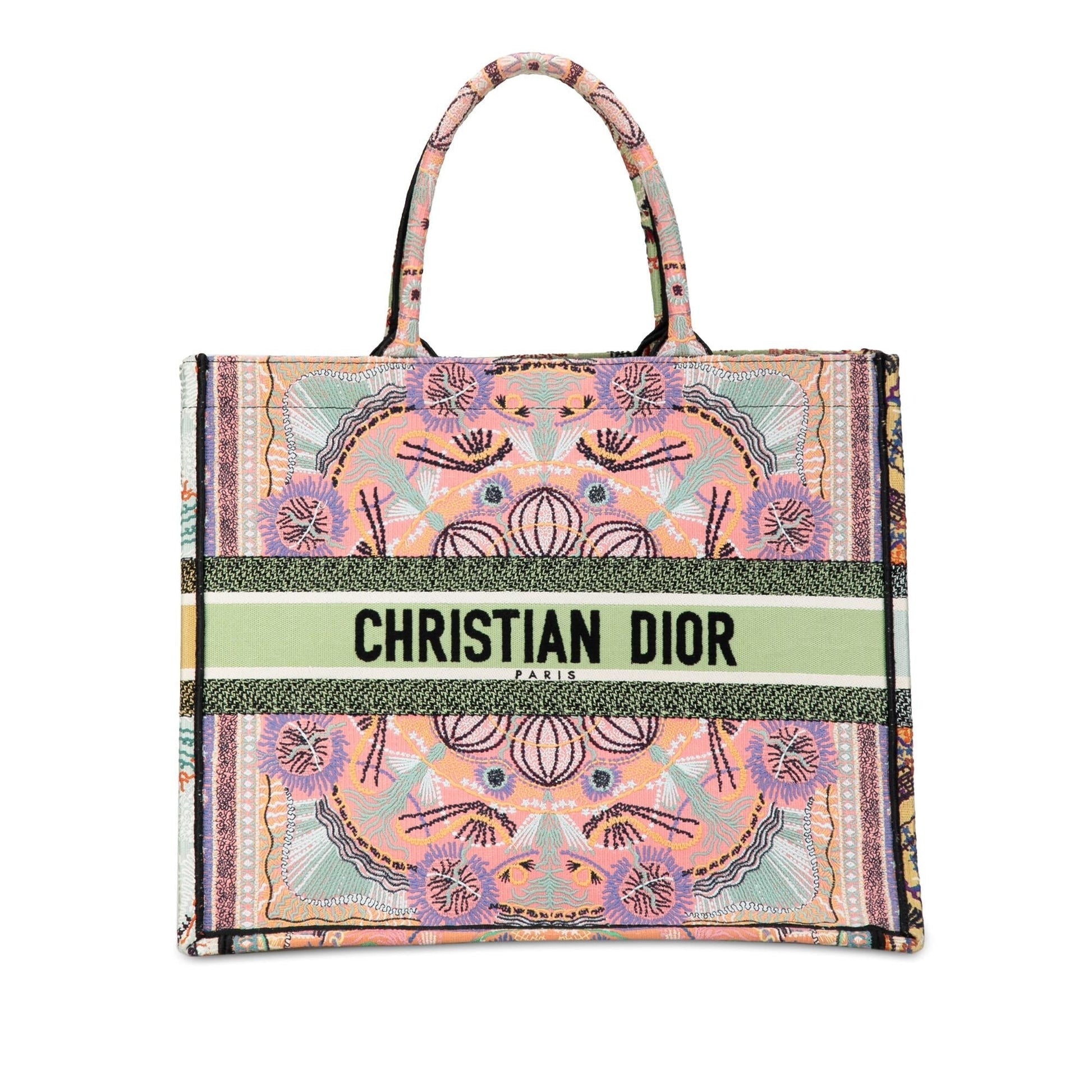 Dior Cruise Lights Book Tote Shg Fqztod Canvas Multicolor Large Tote Bag