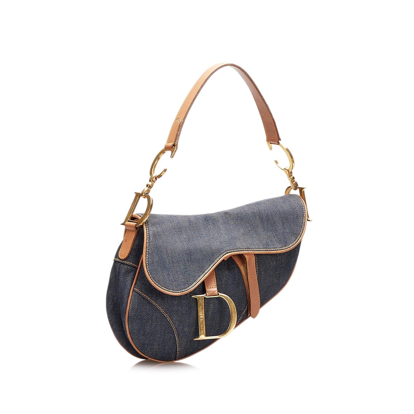 Dior Saddle Bag Shg Denim Travel Bag Bag Shg 35483