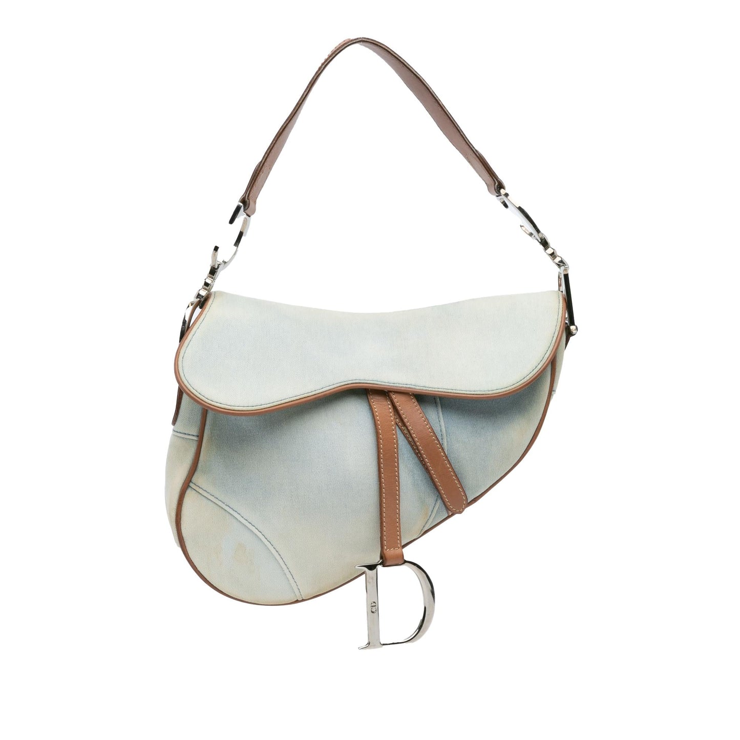 Dior Saddle Bag Denim Shoulder Bag