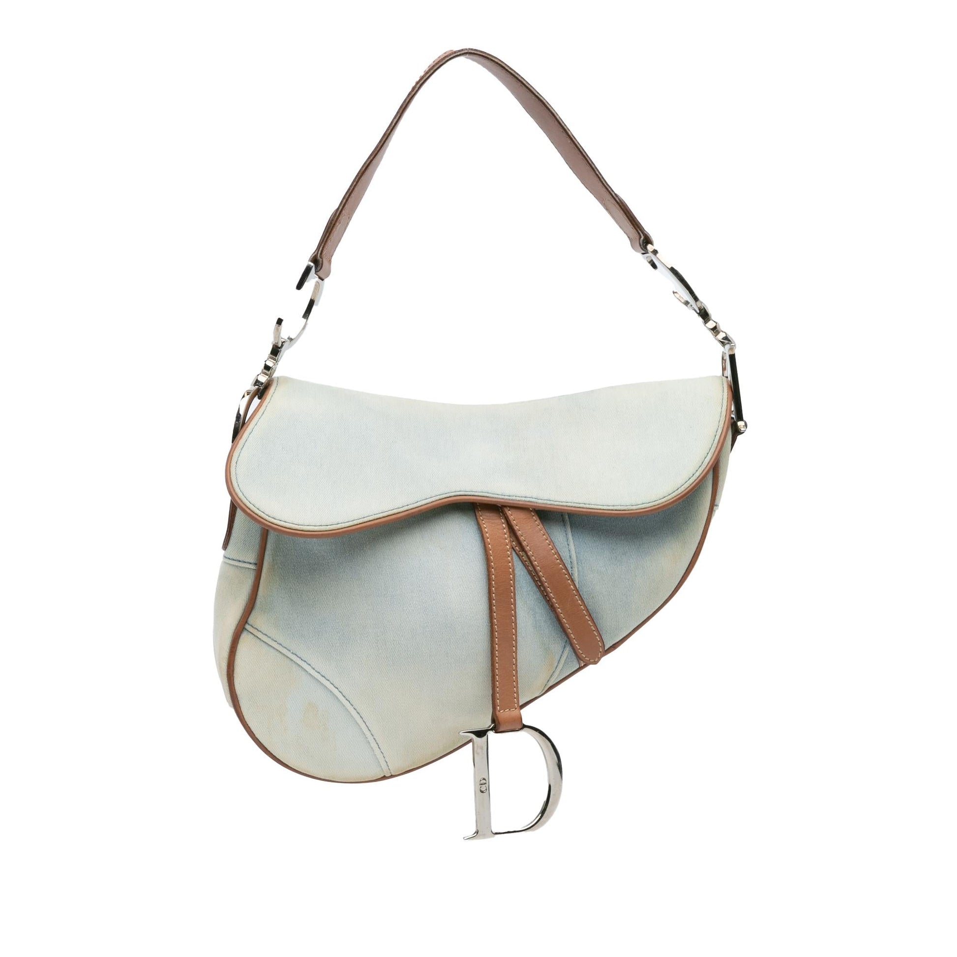 Dior Saddle Bag Denim Shoulder Bag