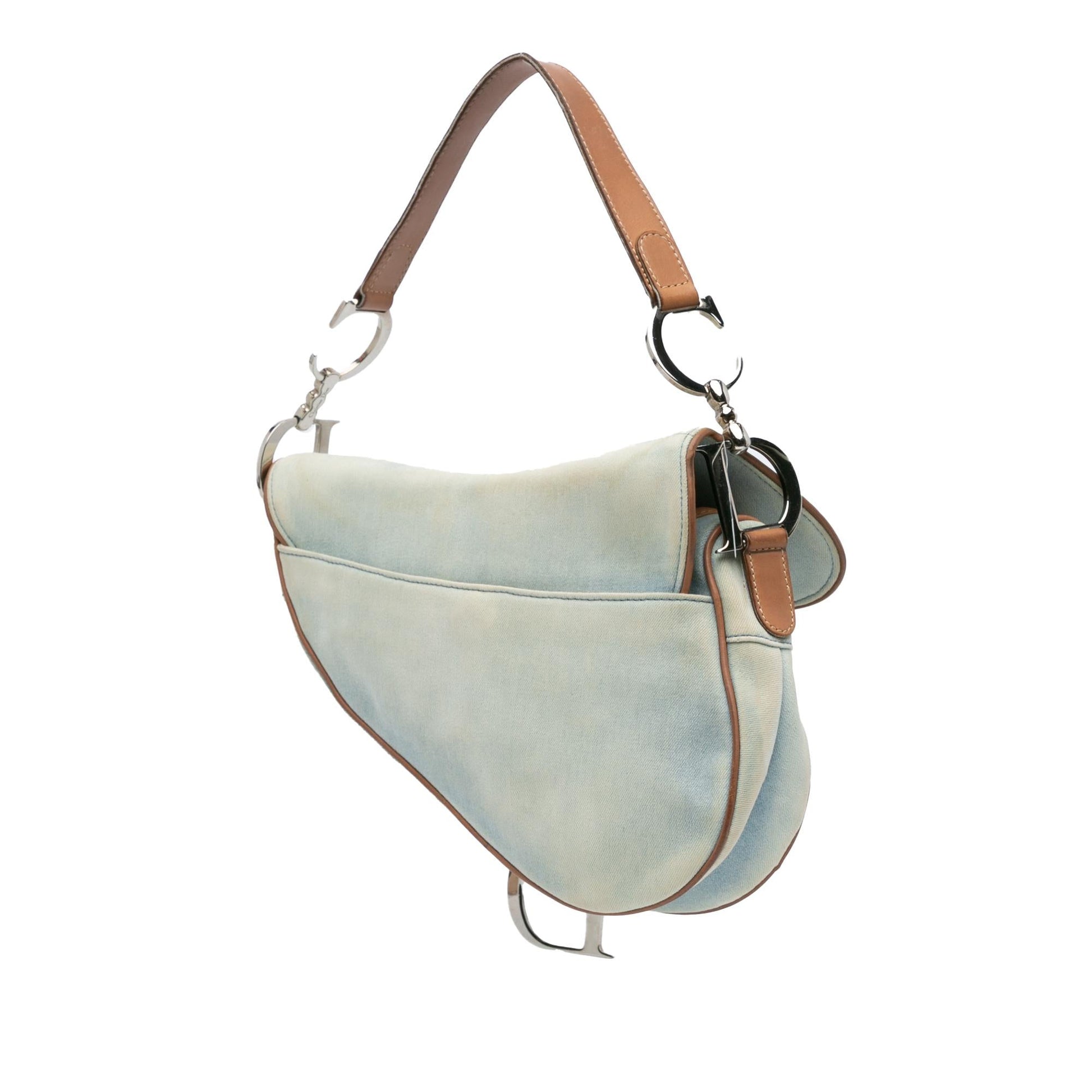 Dior Saddle Bag Denim Shoulder Bag
