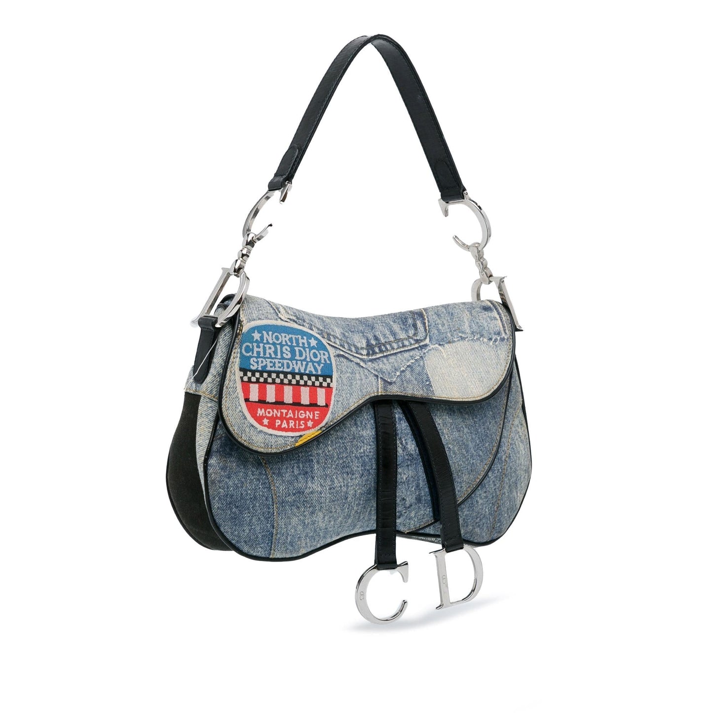 Dior Speedway Double Saddle Shoulder Bag Shg Ximb05 Denim