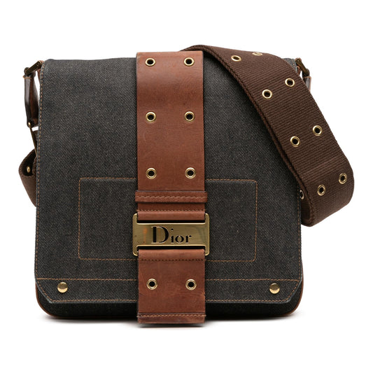 Dior Street Chic Crossbody Denim Crossbody Bag