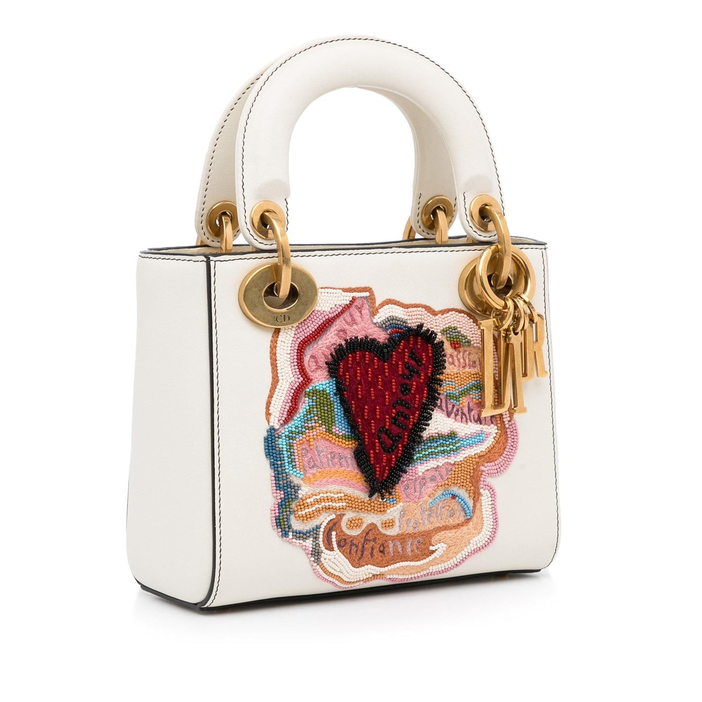 Dior amour Niki De Saint Phalle Calfskin Sequins Lady Mini Satchel Bag