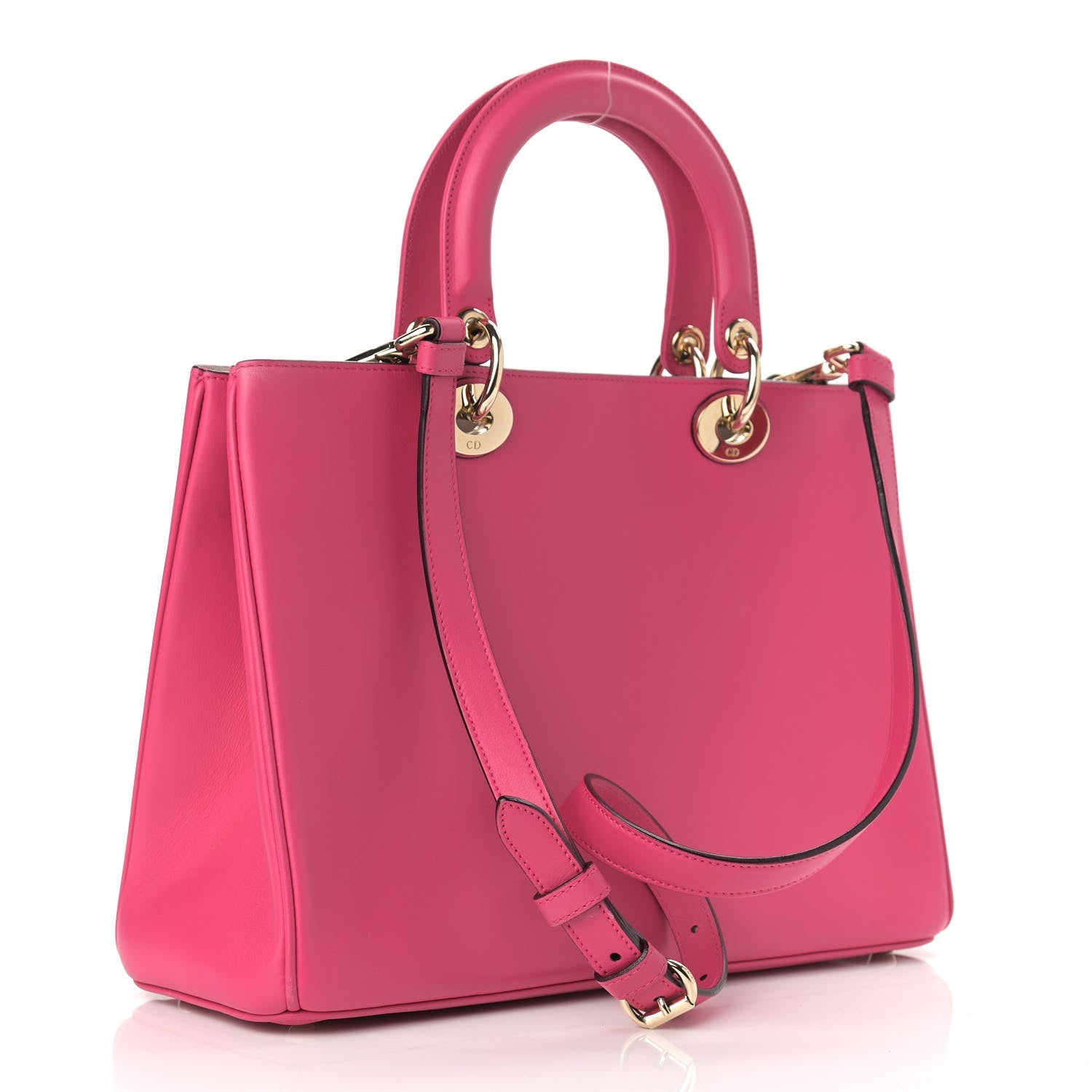 Dior Smooth Calfskin issimo Tote Fuchsia Handbag Large Tote Bag
