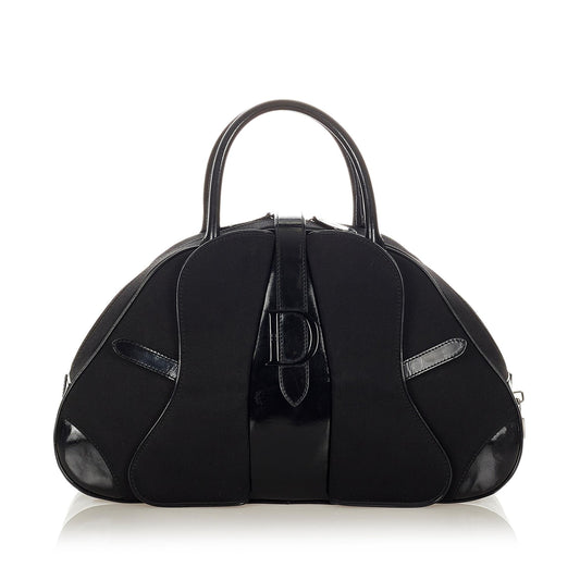 Dior Chanel Double Saddle Dome Bag Shg Nylon Shoulder Bag