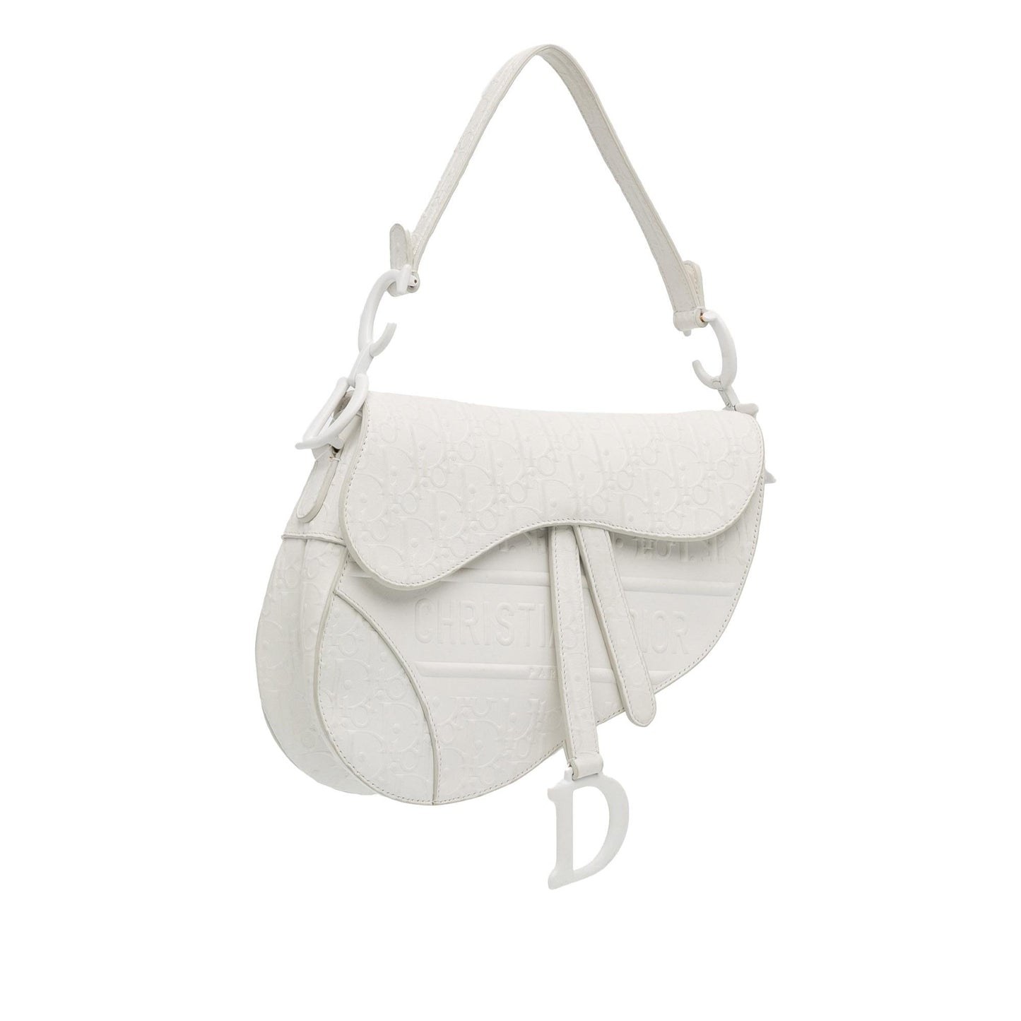 Dior Oblique Saddle Bag Shg Hixcgh Leather Embossed Shoulder Bag