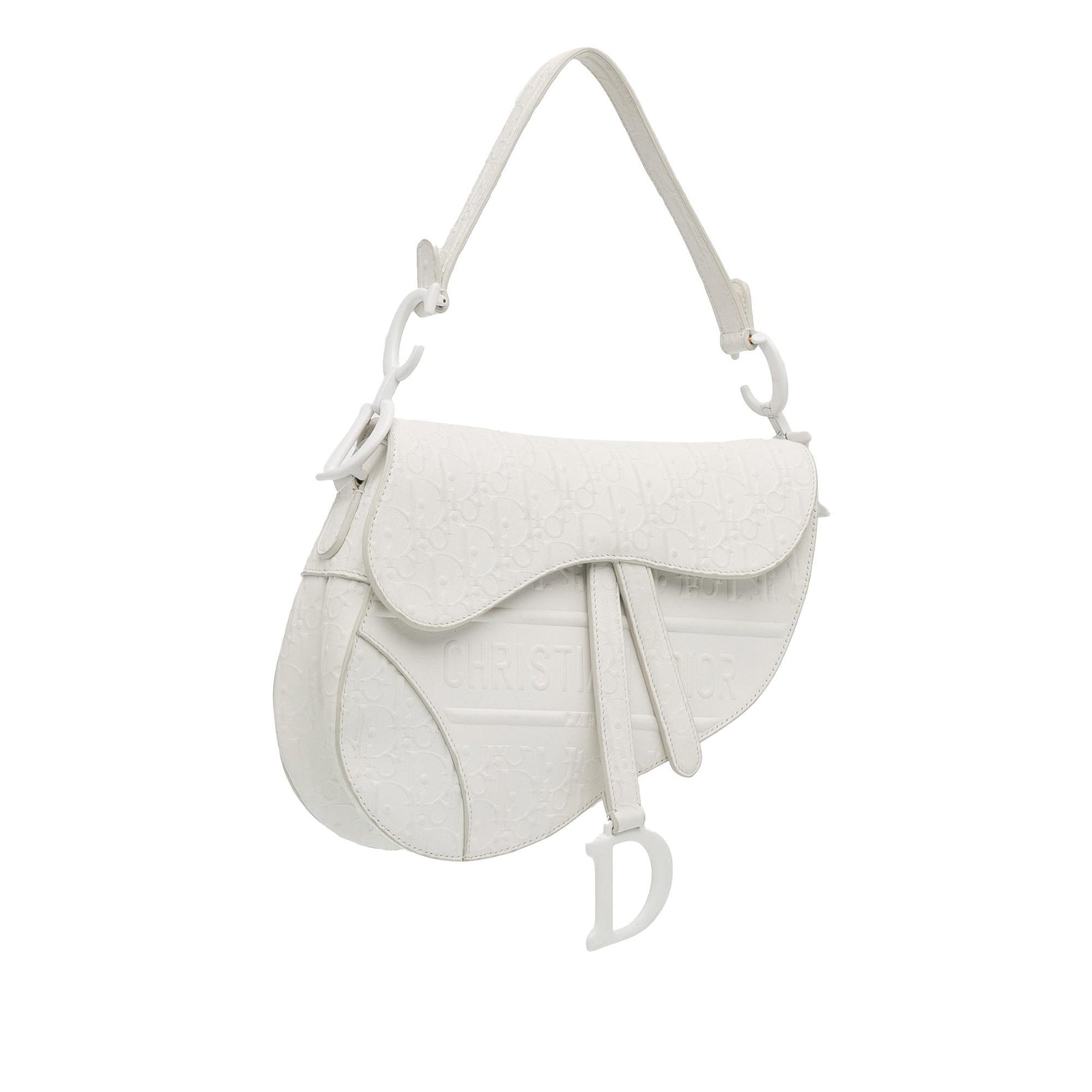 Dior Oblique Saddle Bag Shg Hixcgh Leather Embossed Shoulder Bag
