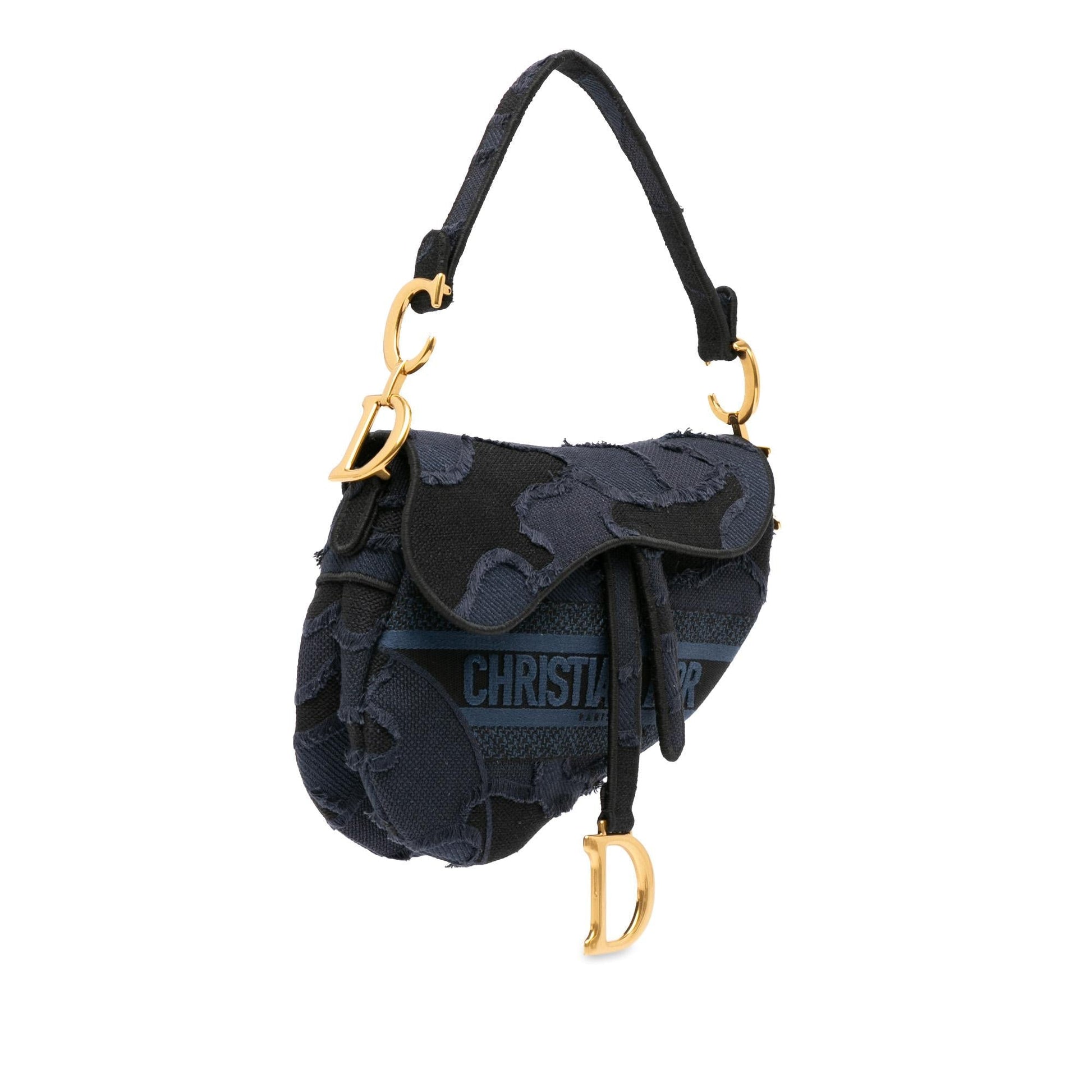 Dior Camouflage Saddle Shg P0Uctf Shoulder Bag Canvas Embroidered